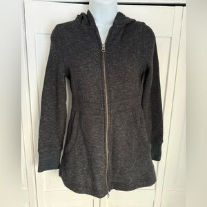 REI Heathered Gray Wool Women's Zip Up Hoodie - XS